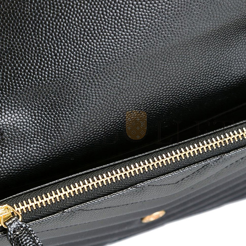 Y*L cassandre envelope chain wallet in grain de poudre leather 393953bow011000 (19*11.5*4cm)